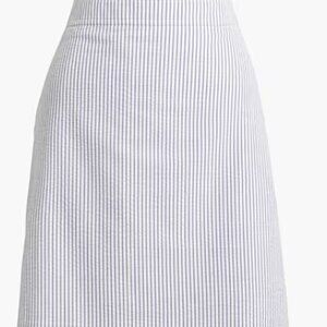J. Crew Seersucker A-Line Skirt, NWT